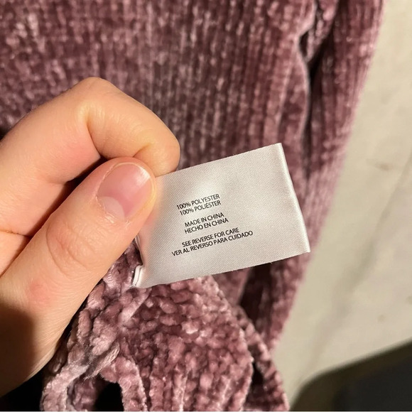 Orvis Sweater Womens L Pink Chenille V Neck Pullover Comfy Cozy - Picture 5 of 8